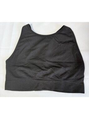 Avia Womens 3XL Long Line Sports Bra Black Active Stretch Moisture Wicking Sport